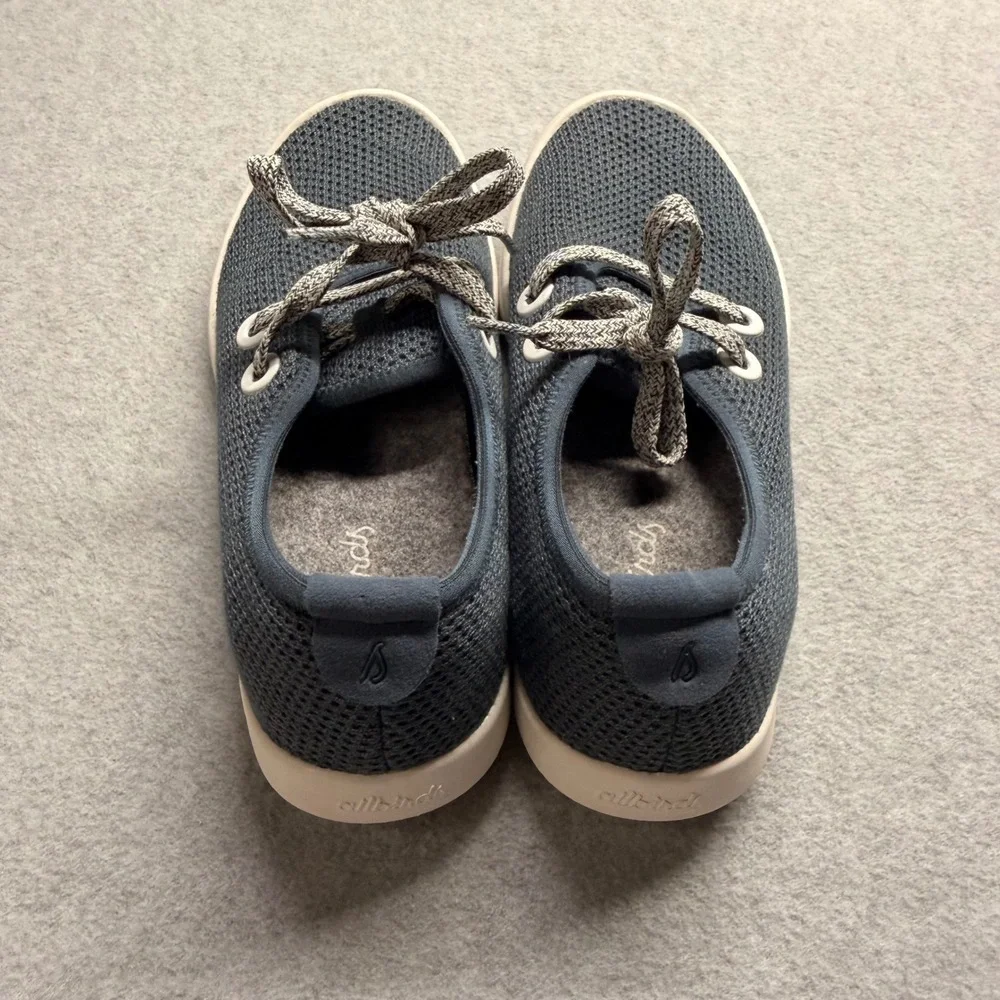 Allbirds Tree Skippers Navy Blue Mesh Boat Shoes Sneakers Womens Size 5